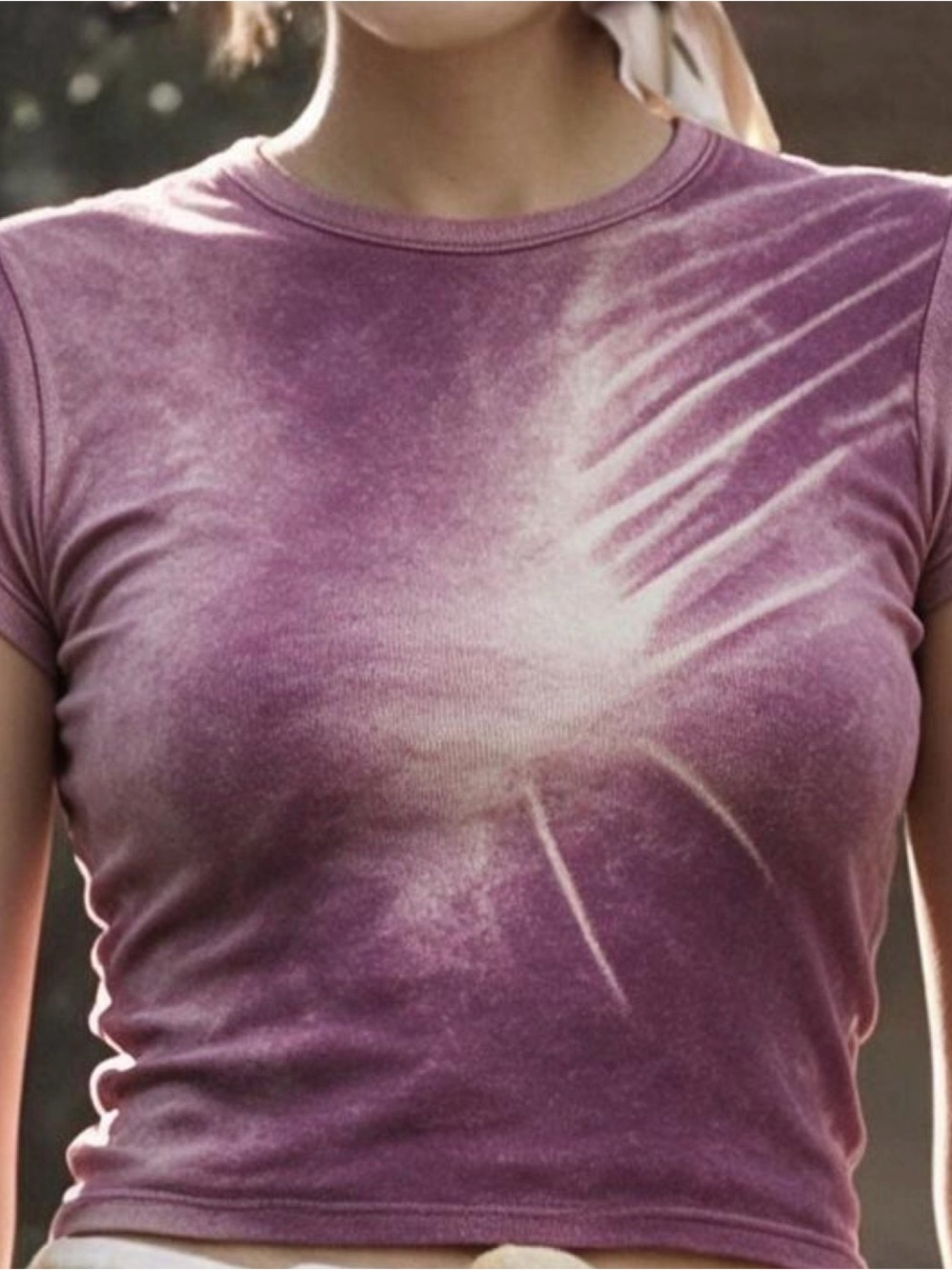 JUST CAVALLI PINK TIE-DYE TEE